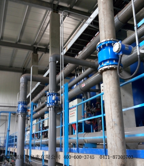 電廠電磁流量計現(xiàn)場圖